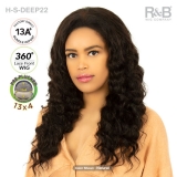 R&B Collection 13A 100% Unprocessed Brazilian Virgin Remy Hair 13x4 360 Lace Front Wig - H-S-DEEP22
