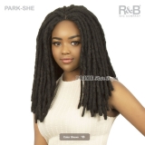 R&B Collection Human Hair Blend HD 4x5 Dread Locks Lace Wig - PARK-SHE