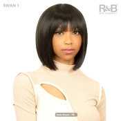 R&B Collection Human Hair Blended Black Swan Wig - SWAN 1