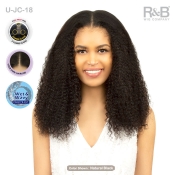 R&B Collection 100% Unprocessed Brazilian Virgin Remy Hair U Part Lace Wig - U-JERRY CURL 18