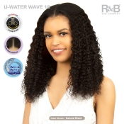 R&B Collection 100% Unprocessed Brazilian Virgin Remy Hair U Part Lace Wig - U-WATER WAVE 18