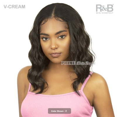 R&B Collection 100% Natural Human Hair Blended V-Part Wig - V-CREAM