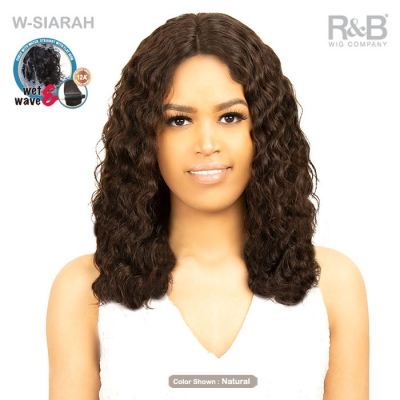 R&B Collection 12A 100% Unprocessed Brazilian Virgin Remy Hair Wet & Wave Deep Part Lace Wig - W-SIARAH