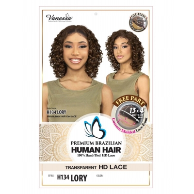 Vanessa Glueless 100% Premium Brazilian Human Hair 13x4 HD Lace Front Part Wig - H134 LORY