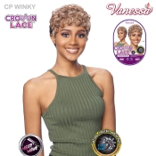 Vanessa Premium Synthetic Natural Crescent Moon Part Full Cap Wig - CP WINKY