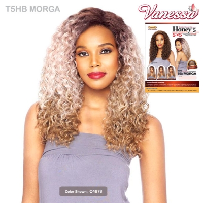 Vanessa Honey-5 Human Hair Blend 5x5 Deep Lace Front Wig - T5HB MORGA