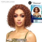 Vanessa Top Lace Synthetic Hair Deep Middle Part HD Lace Front Wig - TOPS DM LIHAN