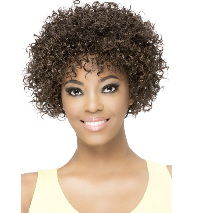 Nene Vivica A Fox Synthetic Stretch Cap Wig – Tight Spiral Curl Bob Cut