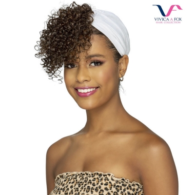 Vivica A Fox Bang & White Turban Drawstring - TD-AMEN-WT