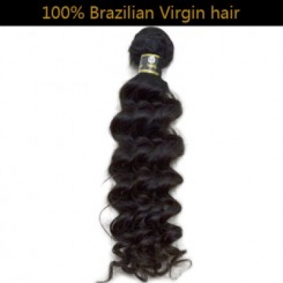 100% Virgin Brazilian Remy Hair Weft Deep Wave